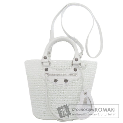 バレンシアガ 786187 ル カゴール パニエ 2WAY ハンドバッグ ポリプロピレン レディース 【中古】【BALENCIAGA】