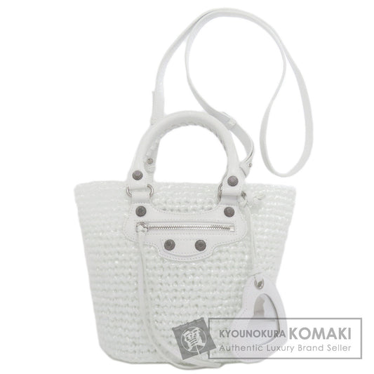 バレンシアガ 786187 ル カゴール パニエ 2WAY ハンドバッグ ポリプロピレン レディース 【中古】【BALENCIAGA】