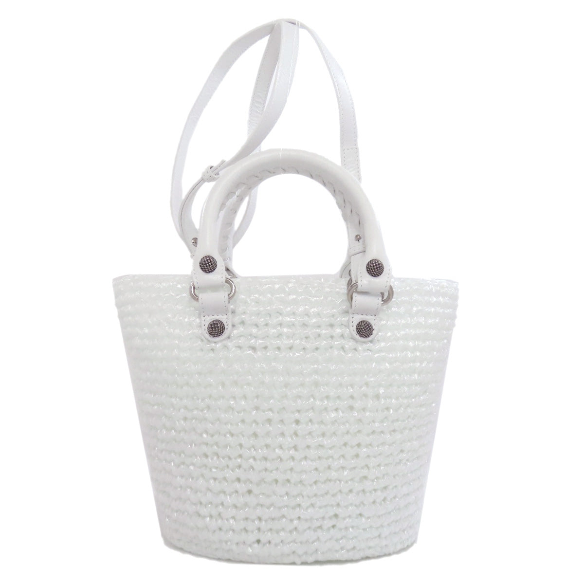 バレンシアガ 786187 ル カゴール パニエ 2WAY ハンドバッグ ポリプロピレン レディース 【中古】【BALENCIAGA】