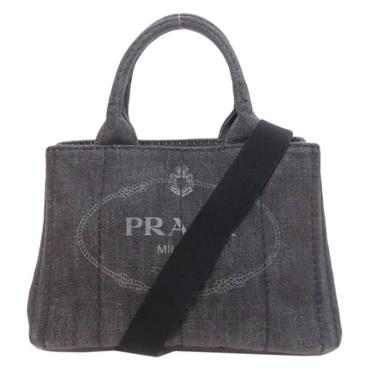 PRADA Canapa 2WAY Handbag Denim Ladies [Used]