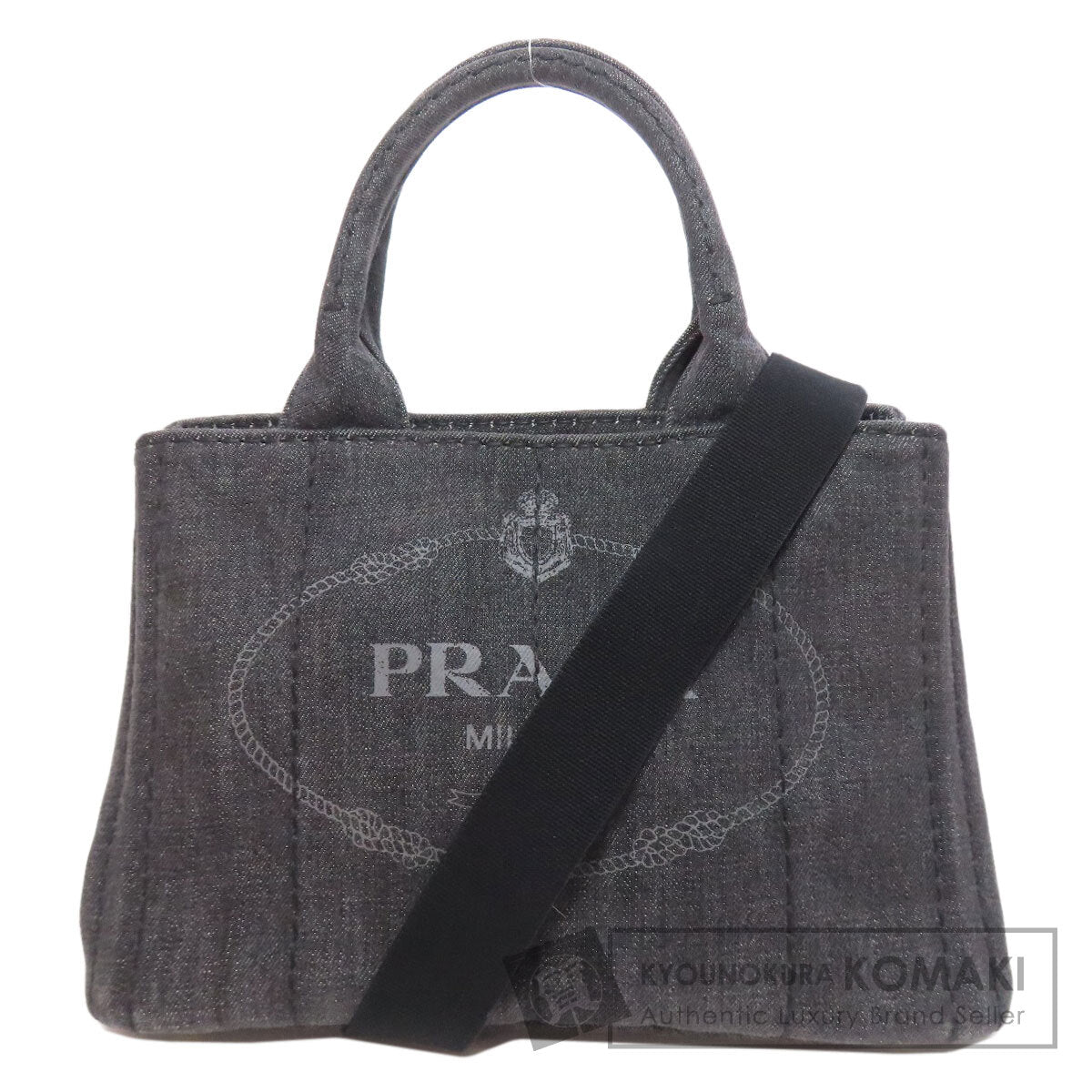 PRADA Canapa 2WAY Handbag Denim Ladies [Used]
