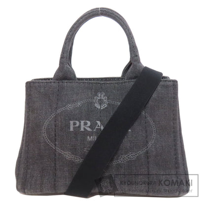 PRADA Canapa 2WAY Handbag Denim Ladies [Used]