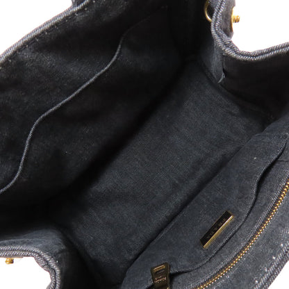 PRADA Canapa 2WAY Handbag Denim Ladies [Used]