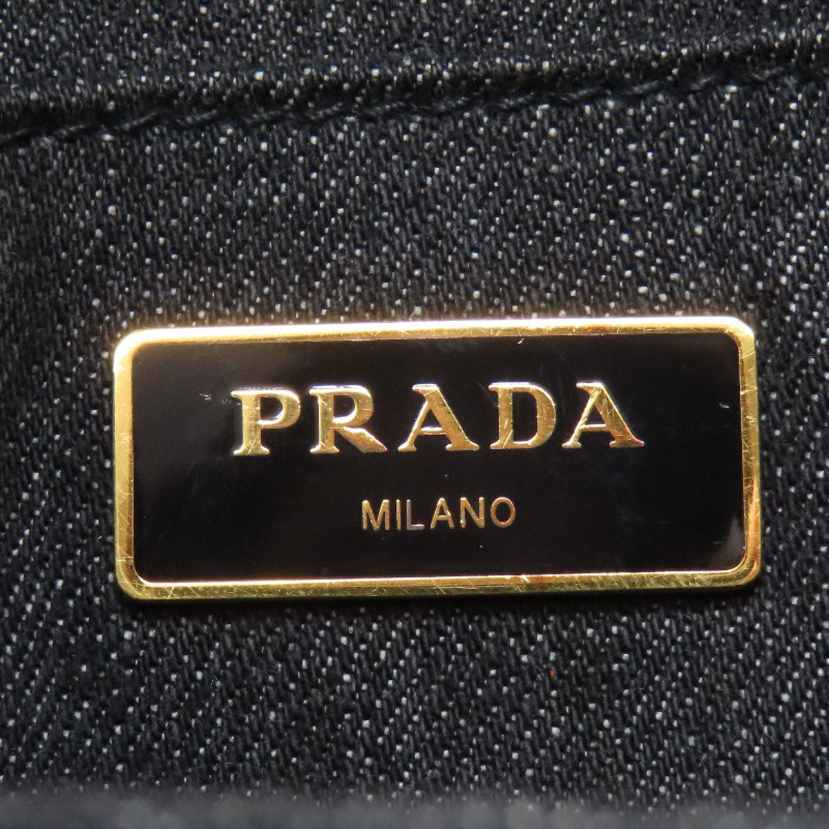 PRADA Canapa 2WAY Handbag Denim Ladies [Used]