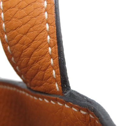 HERMES Double Sense 28 Toffee Black Tote Bag Taurillon Clemence Ladies [Used]