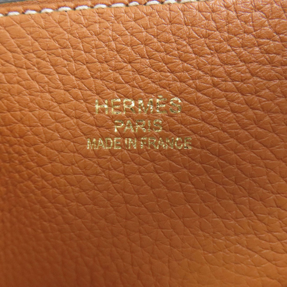 HERMES Double Sense 28 Toffee Black Tote Bag Taurillon Clemence Ladies [Used]