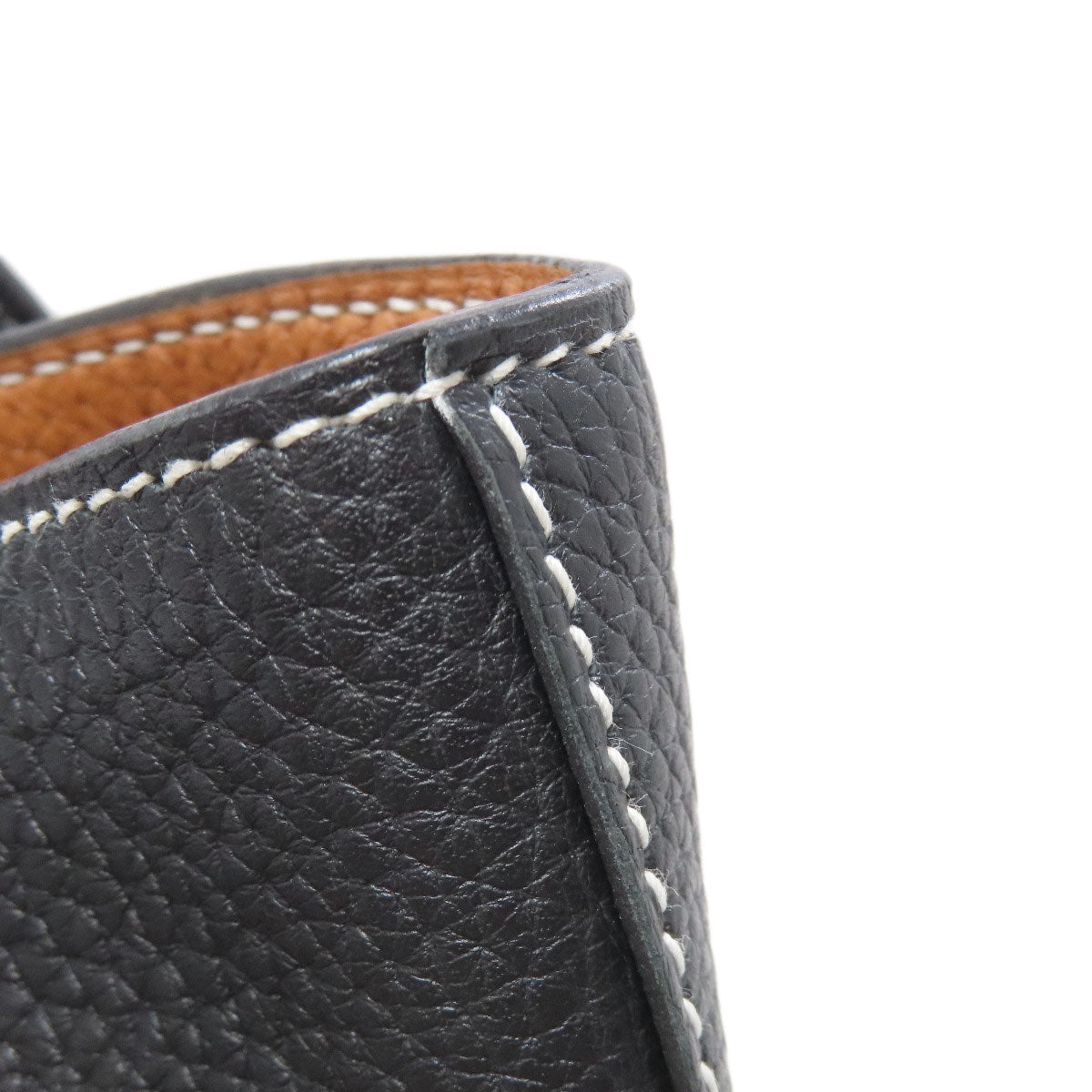 HERMES Double Sense 28 Toffee Black Tote Bag Taurillon Clemence Ladies [Used]