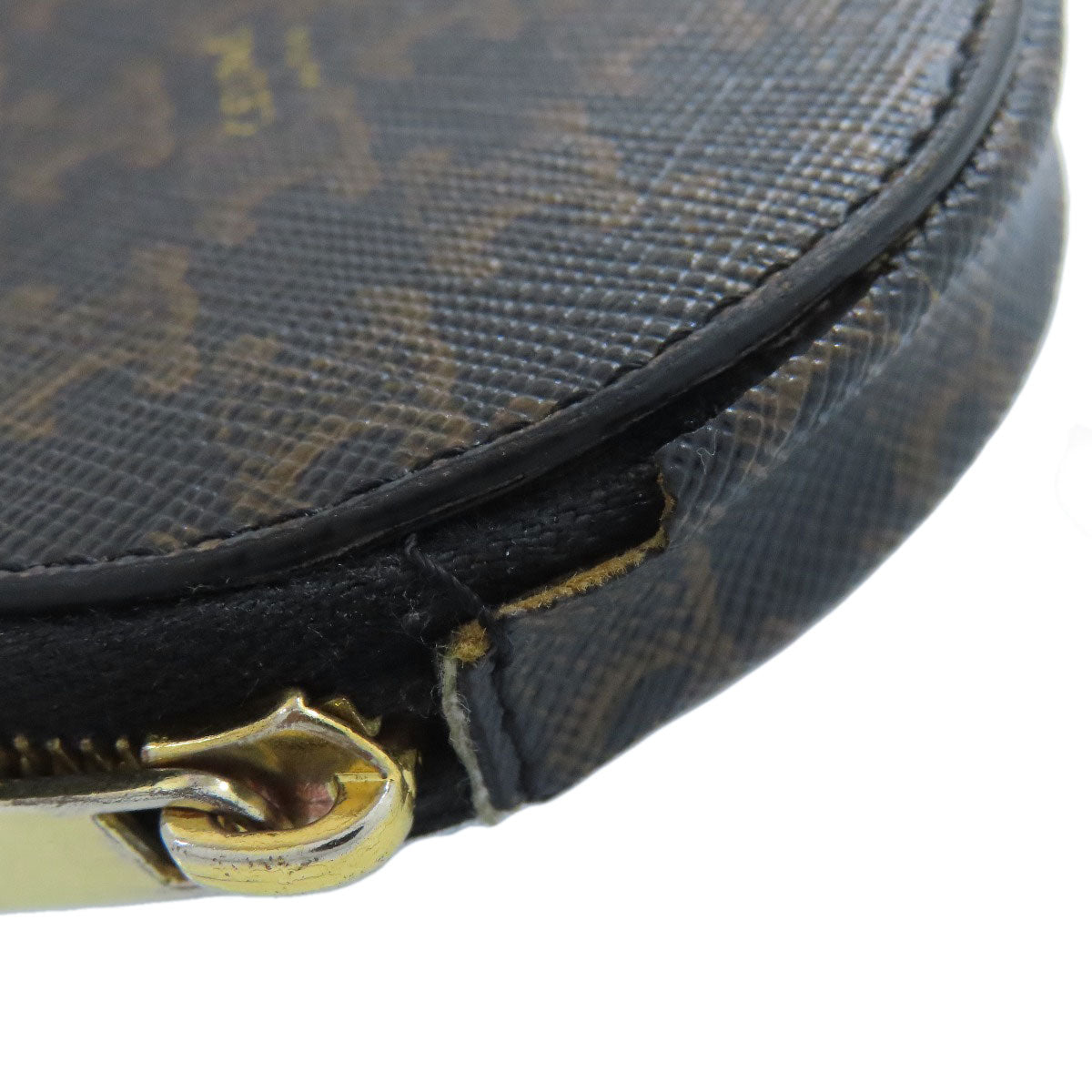 CELINE Triomphe pattern coin purse PVC Ladies [Used]