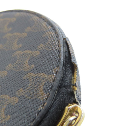 CELINE Triomphe pattern coin purse PVC Ladies [Used]