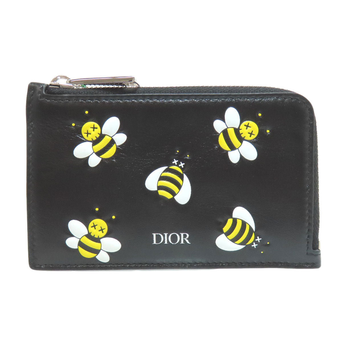 CHRISTIAN DIOR BEE bee pattern coin purse Leather Ladies [Used]