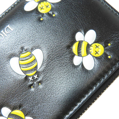 CHRISTIAN DIOR BEE bee pattern coin purse Leather Ladies [Used]