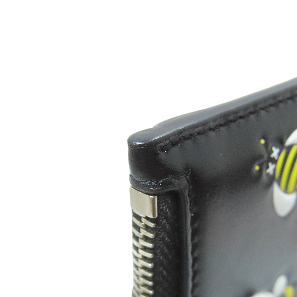 CHRISTIAN DIOR BEE bee pattern coin purse Leather Ladies [Used]