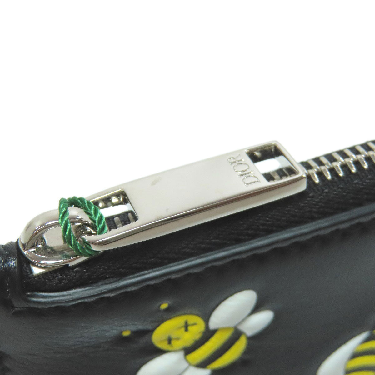 CHRISTIAN DIOR BEE bee pattern coin purse Leather Ladies [Used]