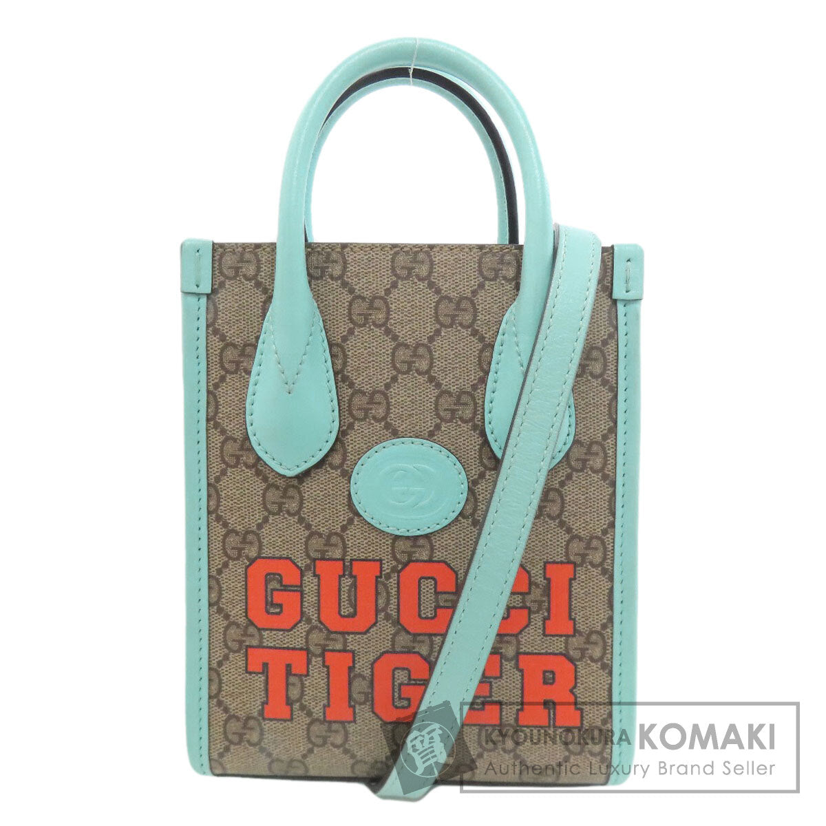 GUCCI 671623 Interlocking G Mini GG Tiger 2WAY Handbag PVC Ladies [Used]
