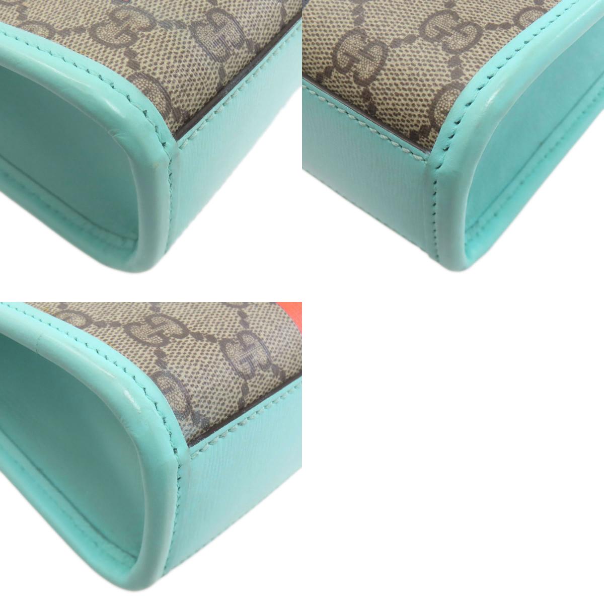 GUCCI 671623 Interlocking G Mini GG Tiger 2WAY Handbag PVC Ladies [Used]