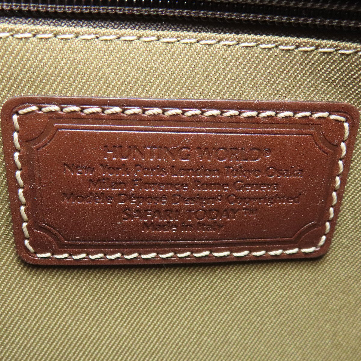 HUNTING WORLD logo Backpack Â· Daypack Canvas Ladies [Used]