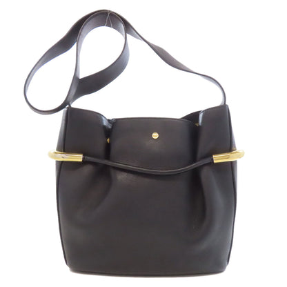 CHLOE logo Shoulder Bag Leather Ladies [Used]