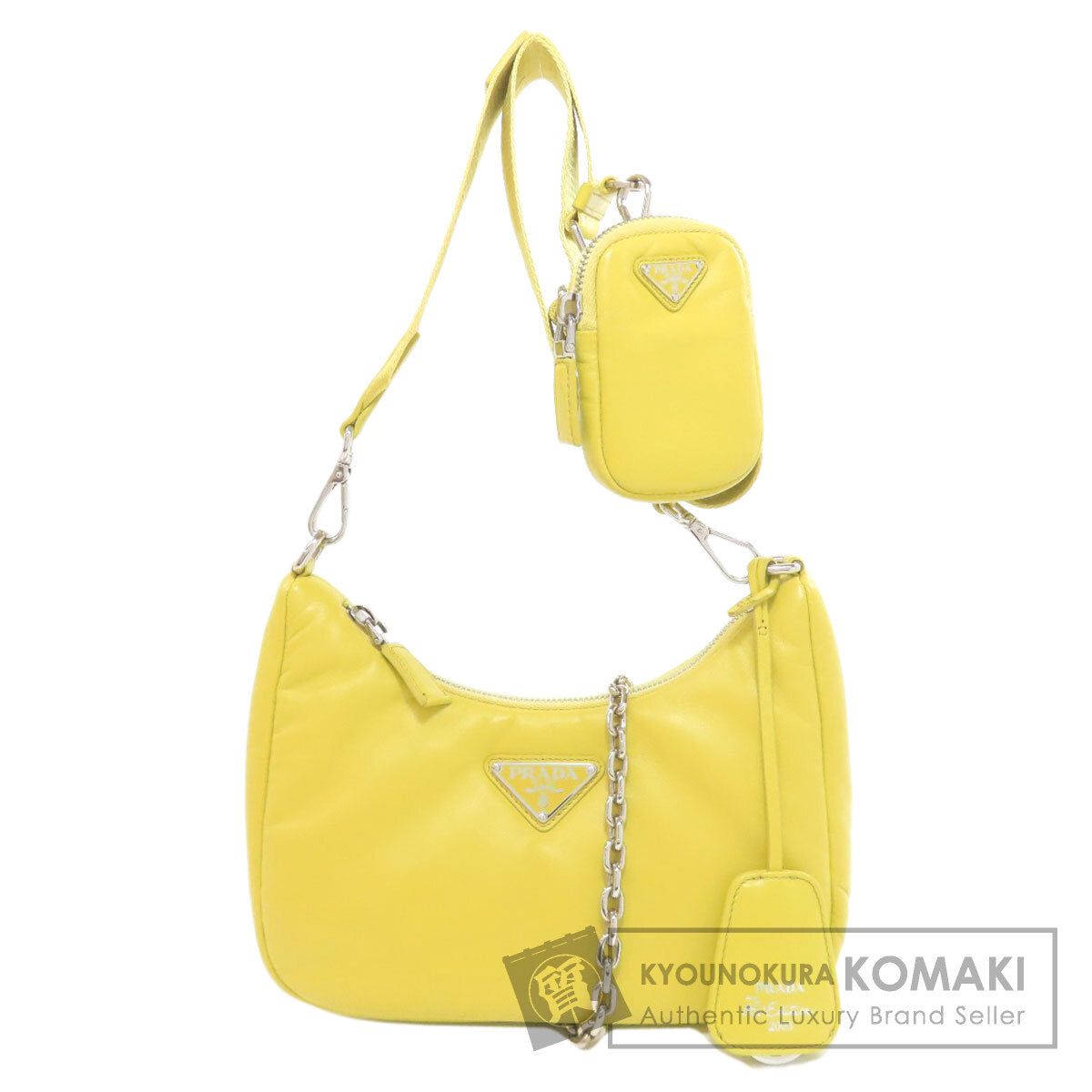 PRADA Logo Hardware Shoulder Bag Calf Ladies [Used]