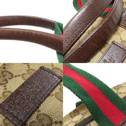 GUCCI 131230 GG Shelly line Handbag Canvas Ladies [Used]