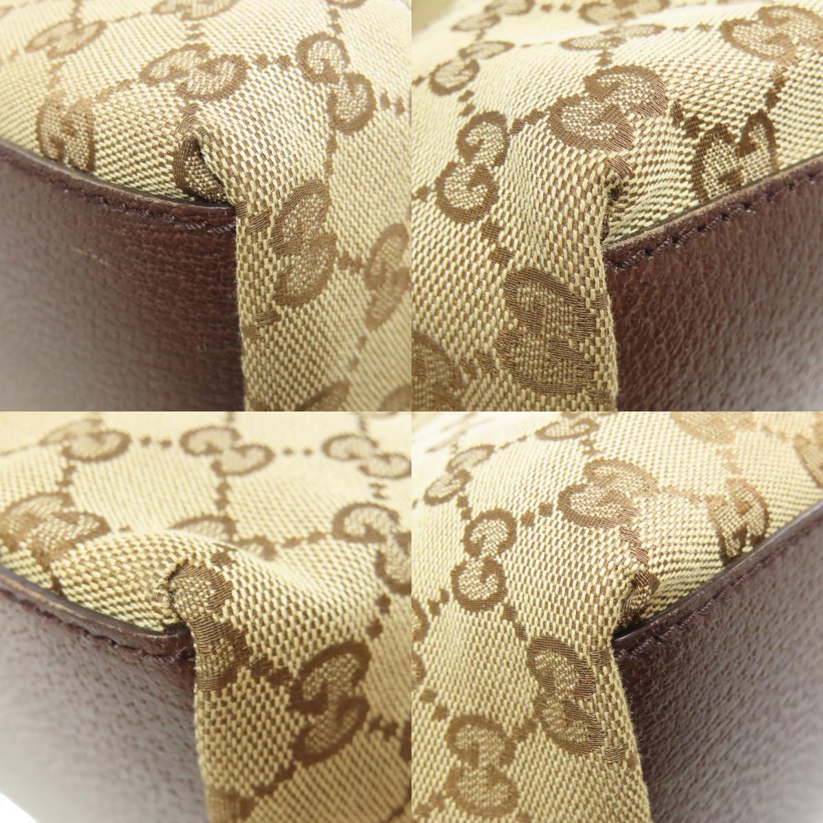 GUCCI 131230 GG Shelly line Handbag Canvas Ladies [Used]