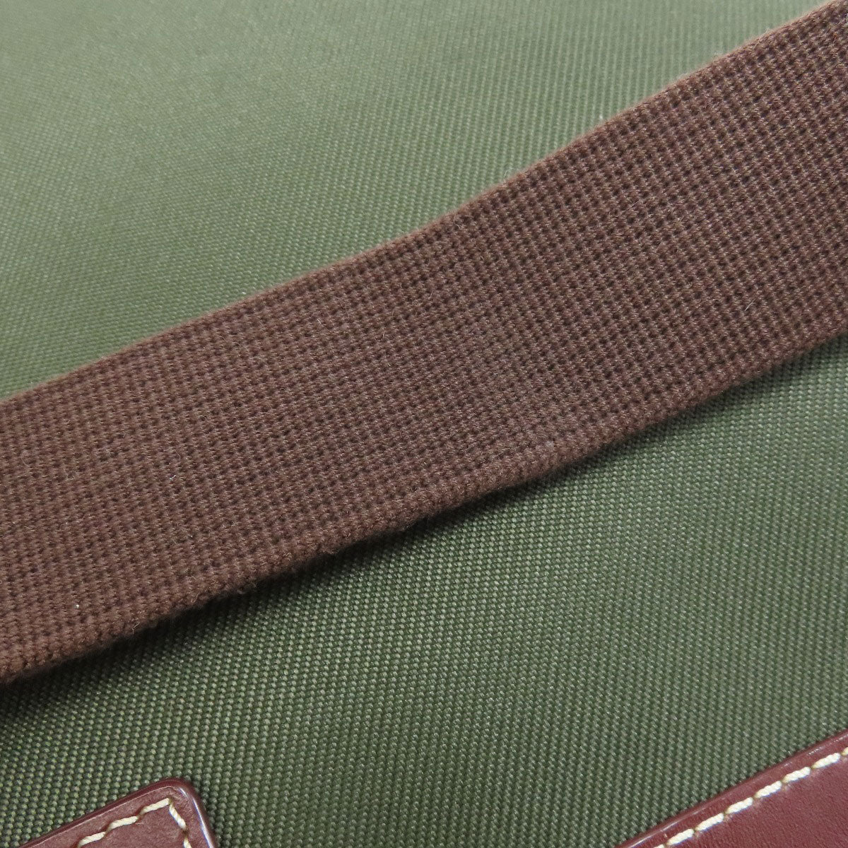 HUNTING WORLD logo Shoulder Bag Canvas CalfLadies [Used]