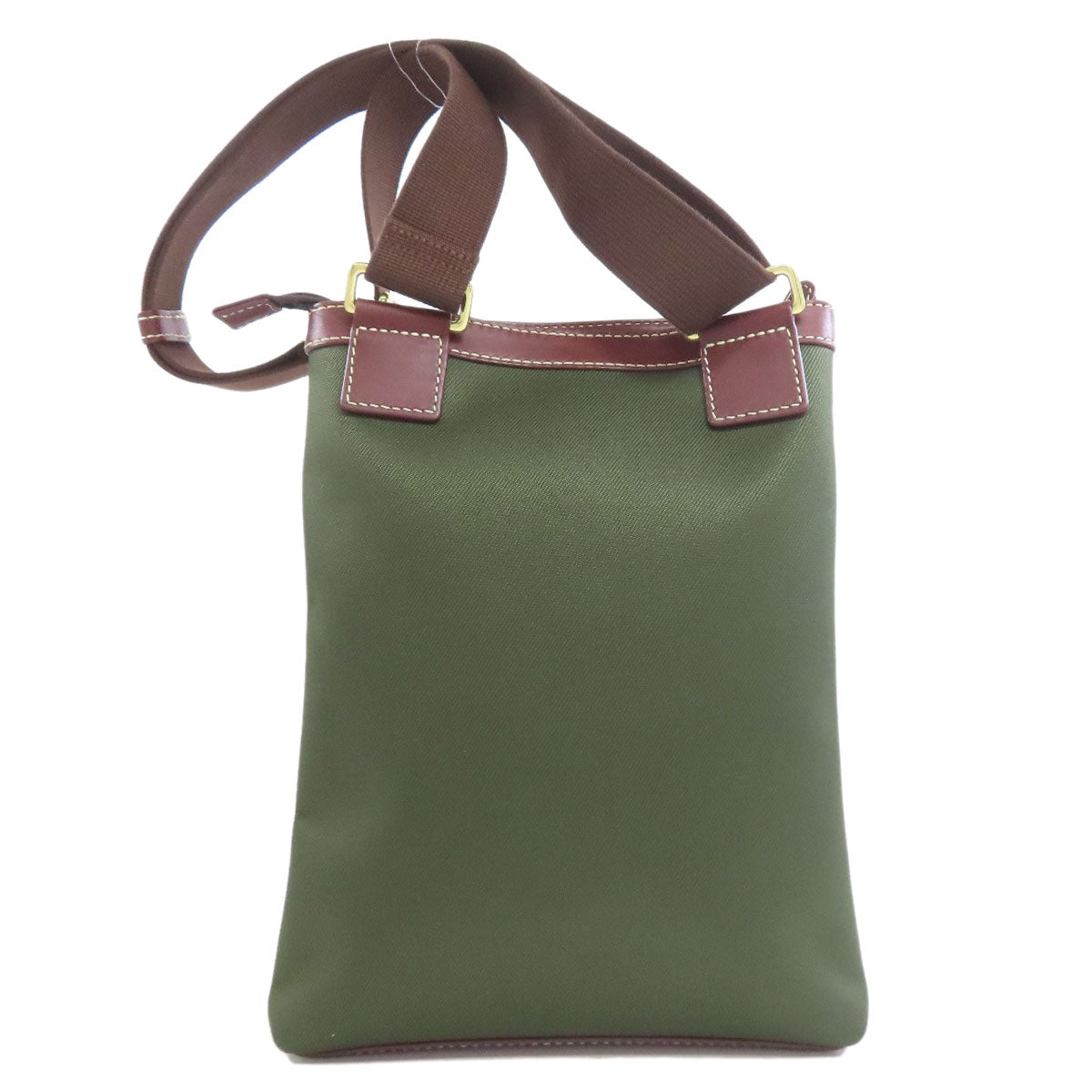 HUNTING WORLD logo Shoulder Bag Canvas CalfLadies [Used]