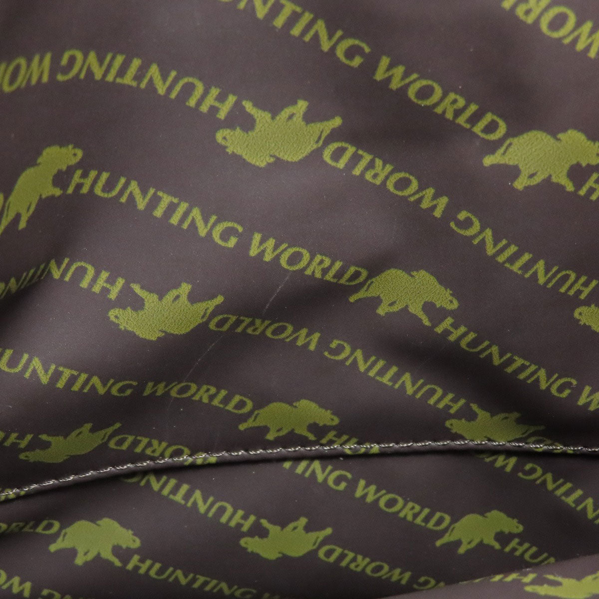 HUNTING WORLD logo Shoulder Bag Canvas CalfLadies [Used]
