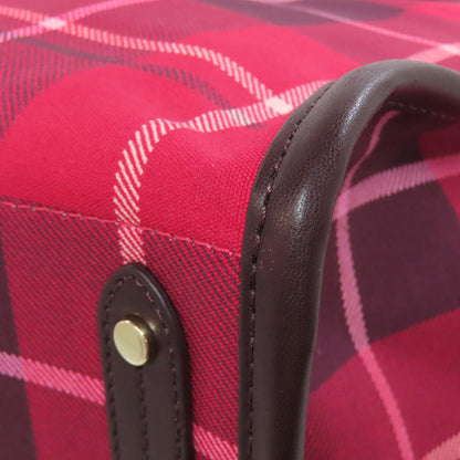 kate spade Checkpattern Tote Bag Canvas Ladies [Used]