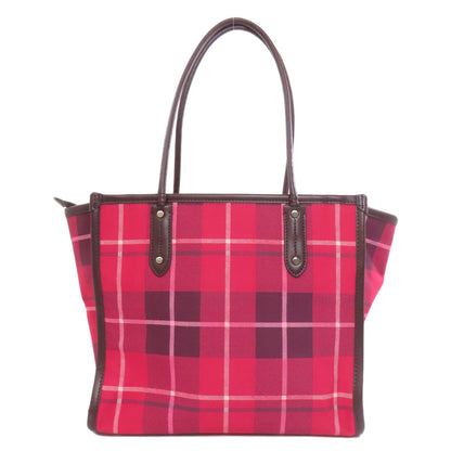 kate spade Checkpattern Tote Bag Canvas Ladies [Used]