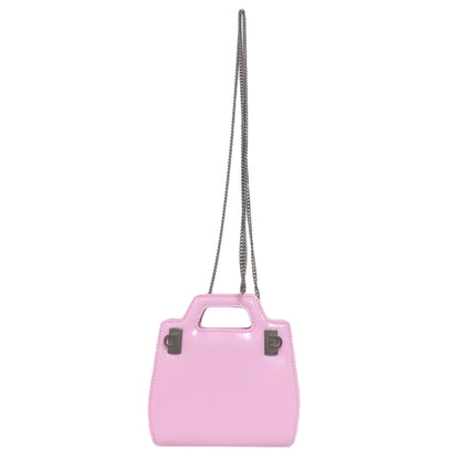 Salvatore Ferragamo Mini Chain Bag 2WAY Shoulder Bag Leather Ladies [Used]