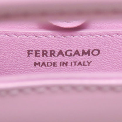 Salvatore Ferragamo Mini Chain Bag 2WAY Shoulder Bag Leather Ladies [Used]