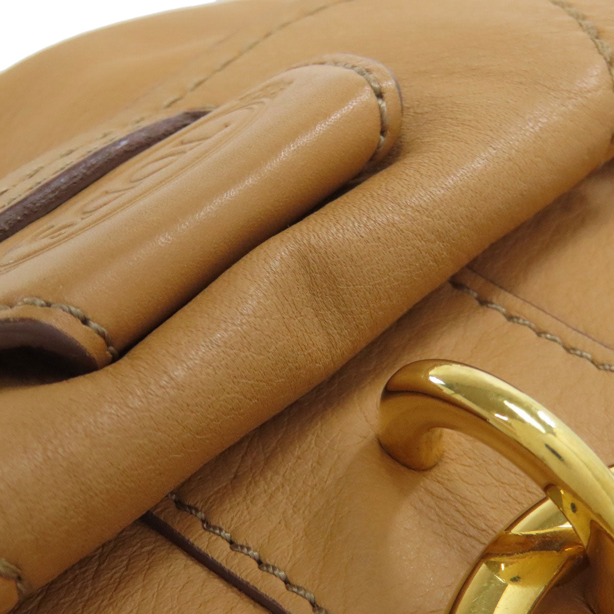 TODS logo Shoulder Bag Leather Ladies [Used]