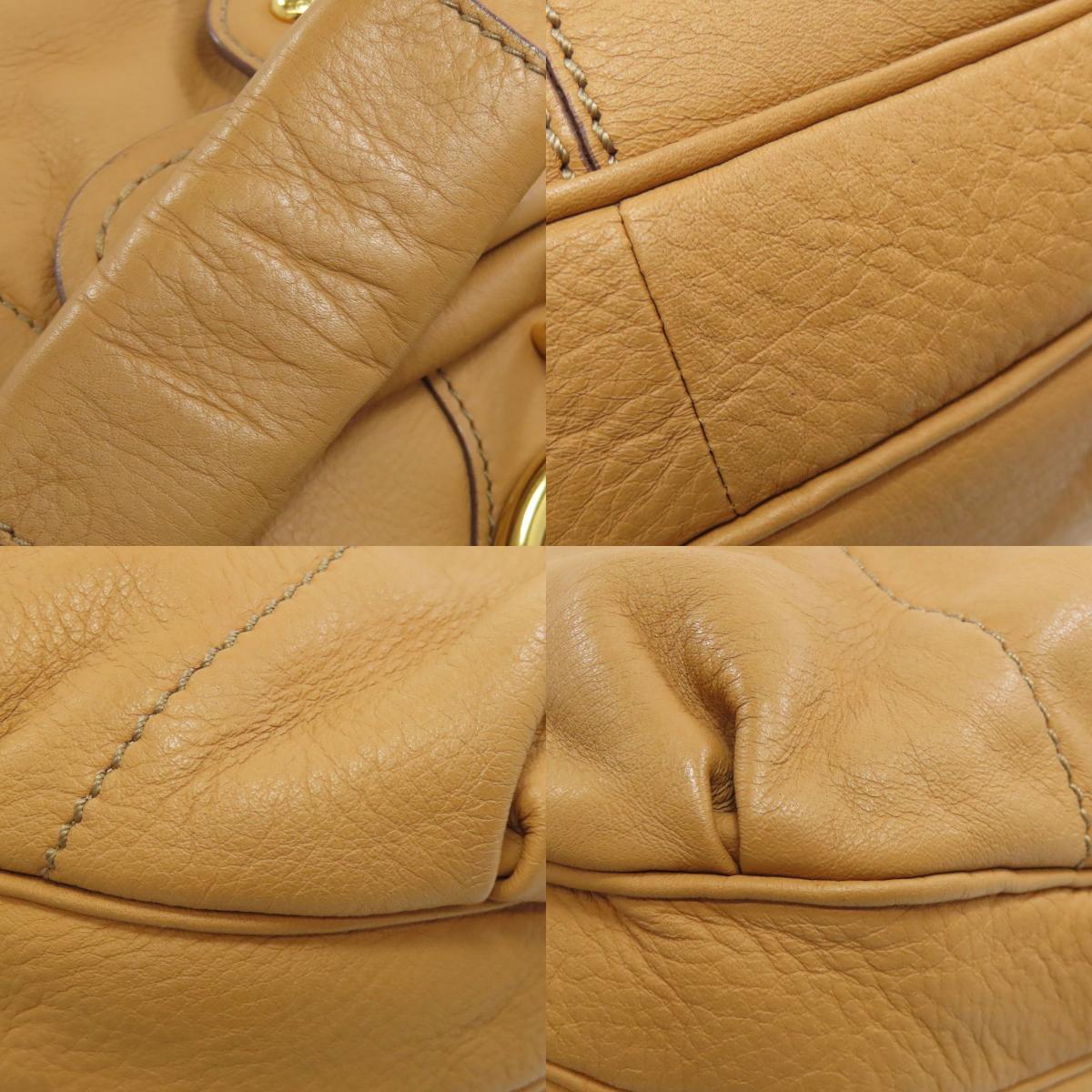 TODS logo Shoulder Bag Leather Ladies [Used]