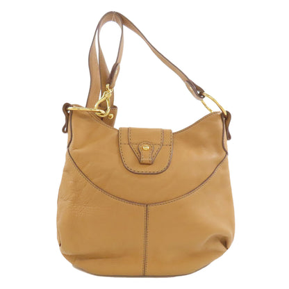 TODS logo Shoulder Bag Leather Ladies [Used]