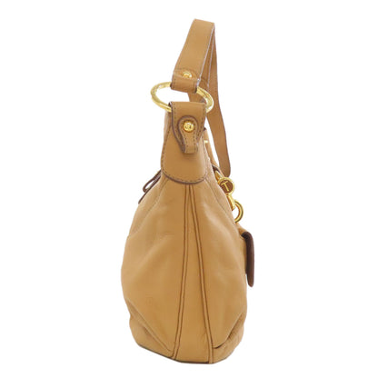 TODS logo Shoulder Bag Leather Ladies [Used]