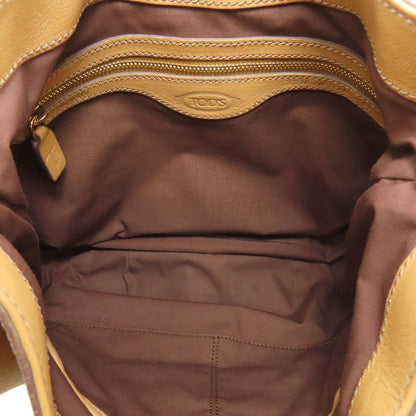 TODS logo Shoulder Bag Leather Ladies [Used]