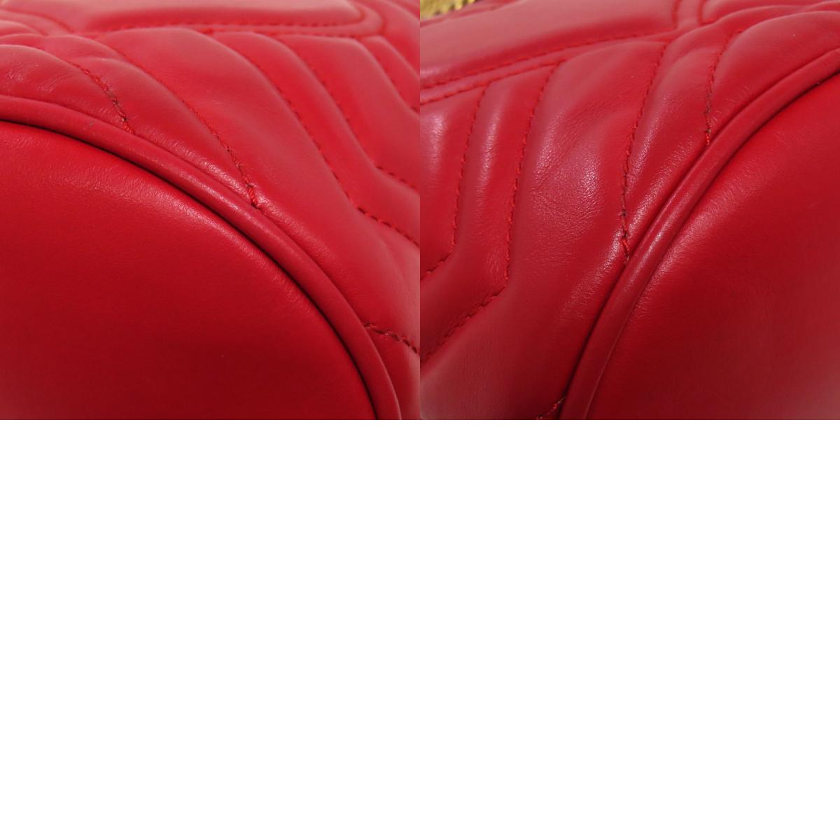 GUCCI 575163 GG Marmont ChainShoulder Shoulder Bag Calf Ladies [Used]