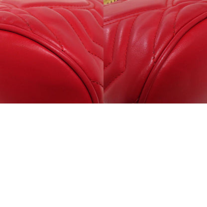 GUCCI 575163 GG Marmont ChainShoulder Shoulder Bag Calf Ladies [Used]