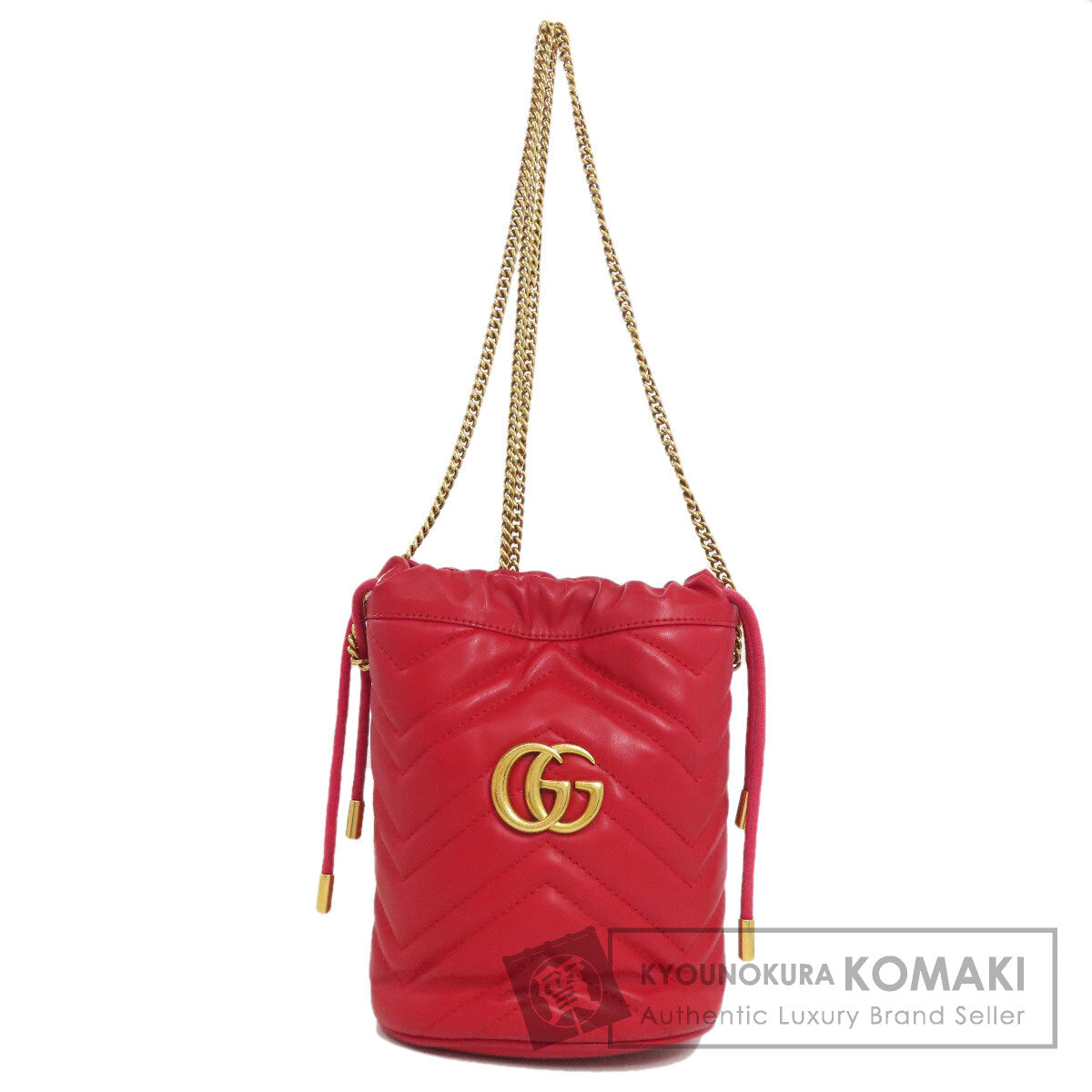 GUCCI 575163 GG Marmont ChainShoulder Shoulder Bag Calf Ladies [Used]