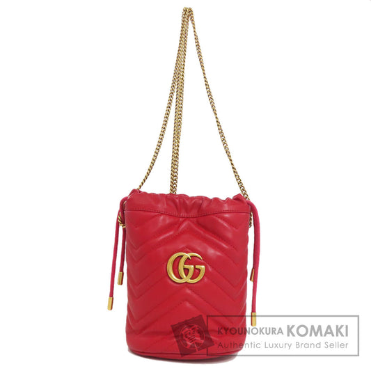 GUCCI 575163 GG Marmont ChainShoulder Shoulder Bag Calf Ladies [Used]