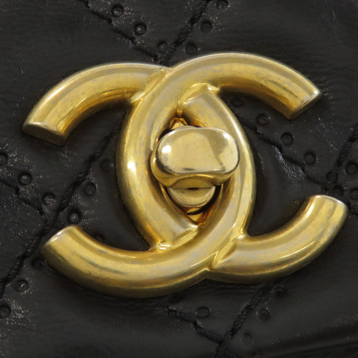 CHANEL Matelasse 2WAY GoldHardware Handbag Calf Ladies [Used]