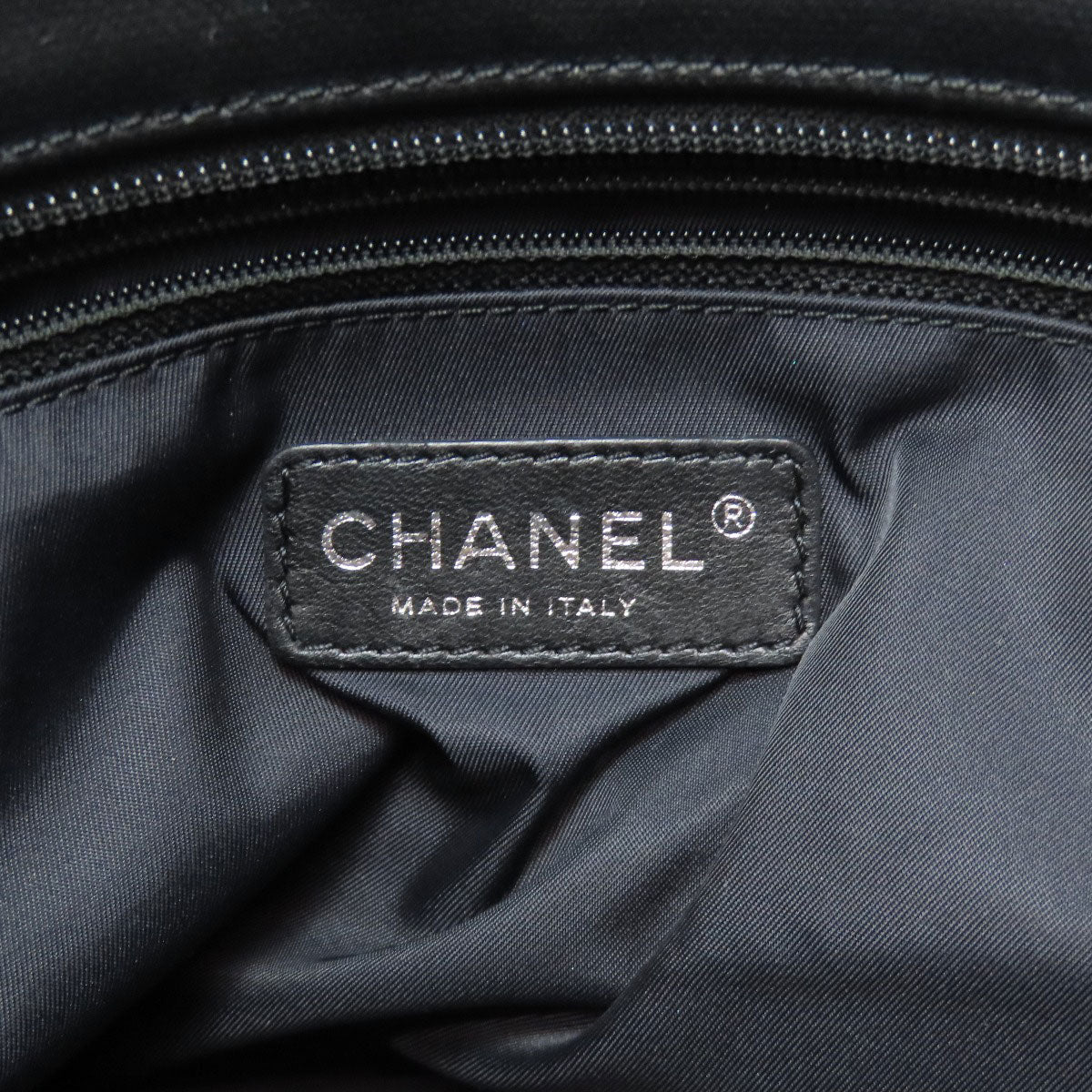CHANEL   Paris Biarritz SilverHardware Tote Bag  Calf Ladies [Used]
