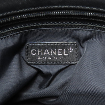 CHANEL   Paris Biarritz SilverHardware Tote Bag  Calf Ladies [Used]