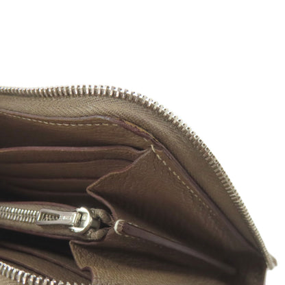 HERMES Azap Classic Etoupe SilverHardware Long wallet (with coin pocket) Calf Ladies [Used]