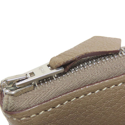 HERMES Azap Classic Etoupe SilverHardware Long wallet (with coin pocket) Calf Ladies [Used]