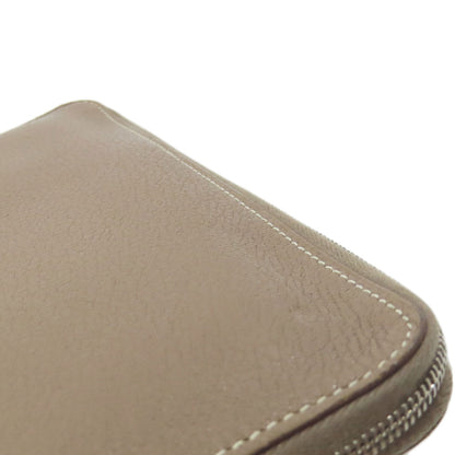 HERMES Azap Classic Etoupe SilverHardware Long wallet (with coin pocket) Calf Ladies [Used]