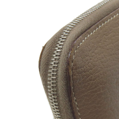 HERMES Azap Classic Etoupe SilverHardware Long wallet (with coin pocket) Calf Ladies [Used]