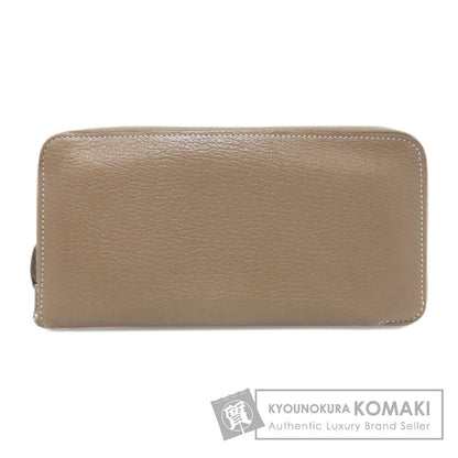 HERMES Azap Classic Etoupe SilverHardware Long wallet (with coin pocket) Calf Ladies [Used]