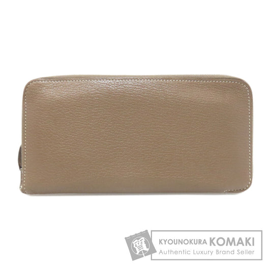 HERMES Azap Classic Etoupe SilverHardware Long wallet (with coin pocket) Calf Ladies [Used]