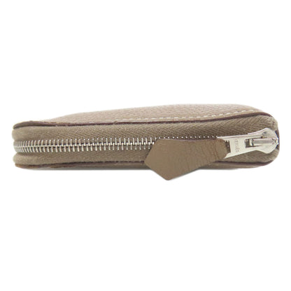 HERMES Azap Classic Etoupe SilverHardware Long wallet (with coin pocket) Calf Ladies [Used]